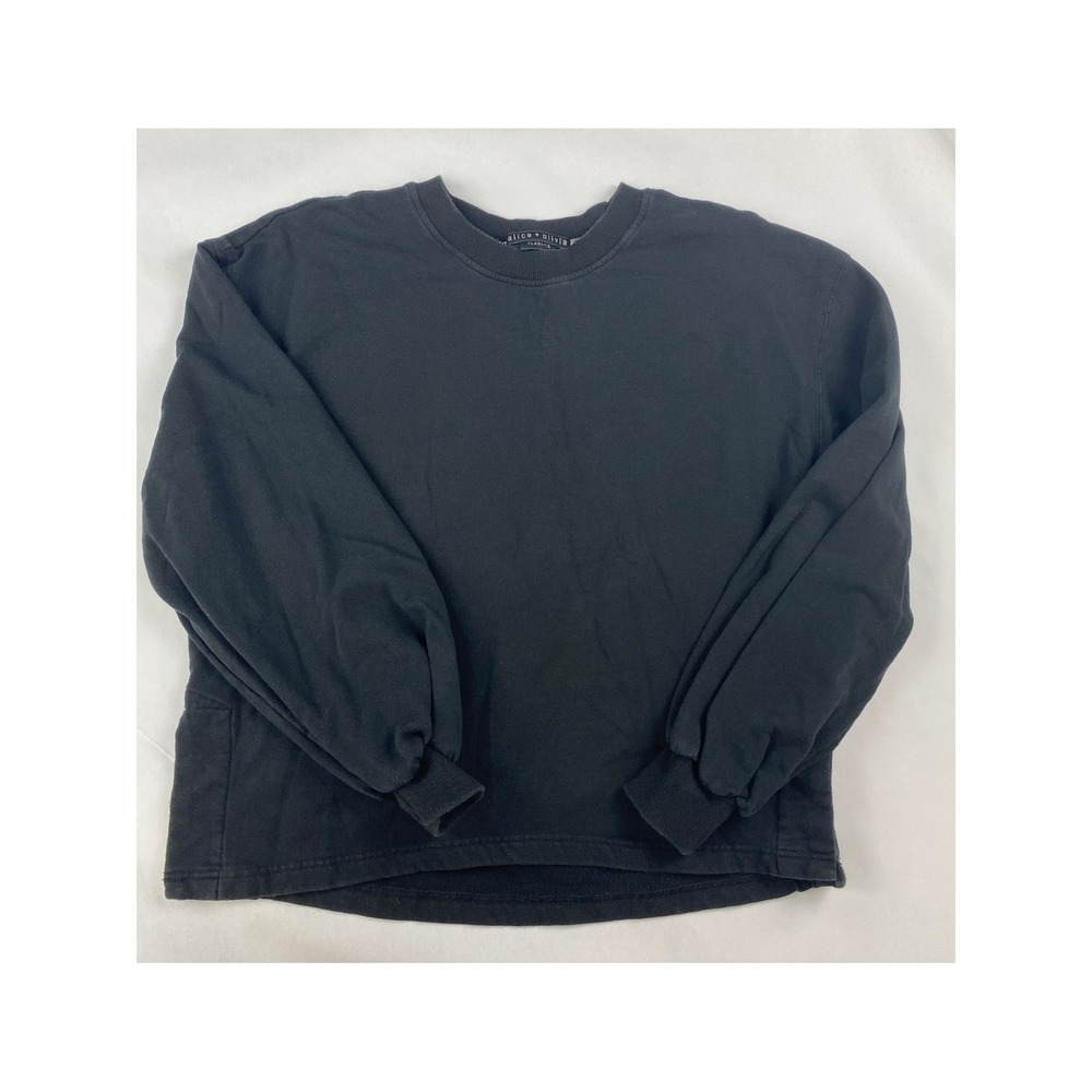 Alice + Olivia Sweatshirt Women's Size M Black